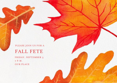 Falling Leaves by Paperless Post