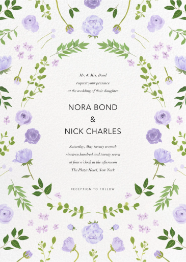 Fleurs d'Été - Wedding Invitation by Paperless Post