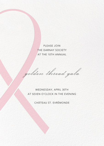 Charity Ribbon - Fundraiser Invitation by Paperless Post