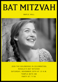 Mitzvah Play-by-Play by Paperless Post