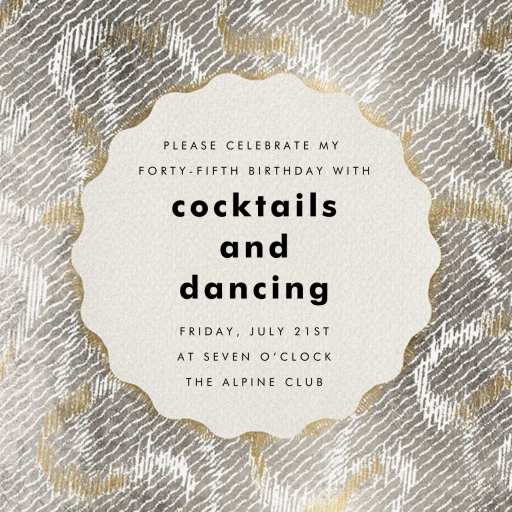 Coquette - Birthday Invitation by Kelly Wearstler