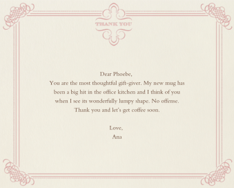 Antique Press (Stationery) - Thank You Card by Paperless Post