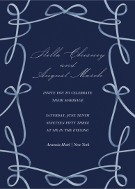 Ribbons and Bows - Wedding Invitation by  Monique Lhuillier