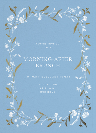 Delicate Vine - Wedding Brunch Invitation by Paperless Post
