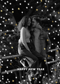 Sky Glitter Photo - New Year's Card by kate spade new york