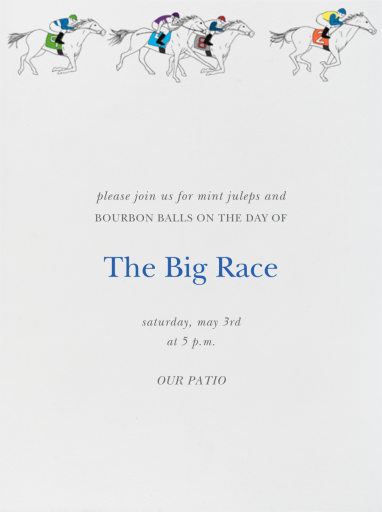 Horse Races - Get-Together Invitation by Paperless Post