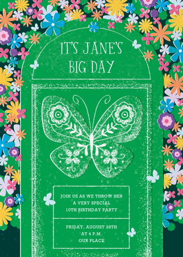 Butterfly Blooms - Invitation by Paperless Post