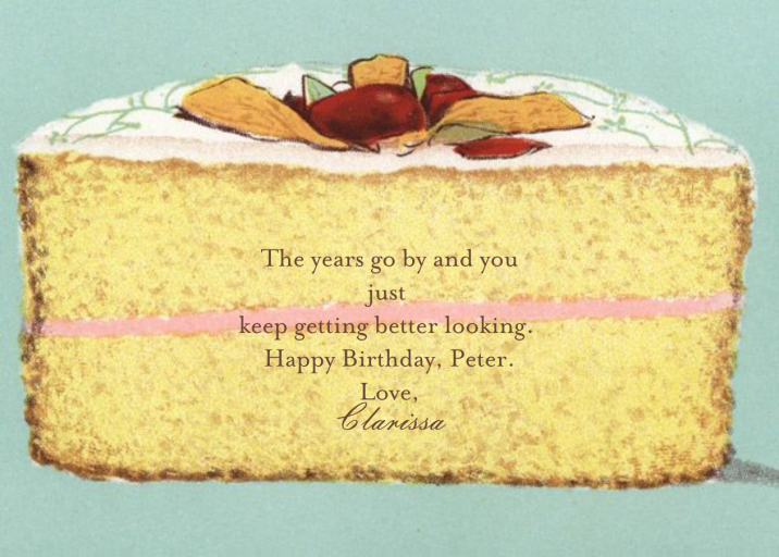 Cake - Birthday Card by John Derian