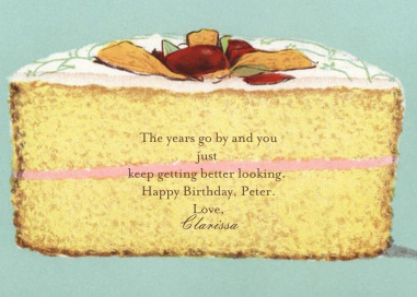 Cake - Birthday Card by John Derian