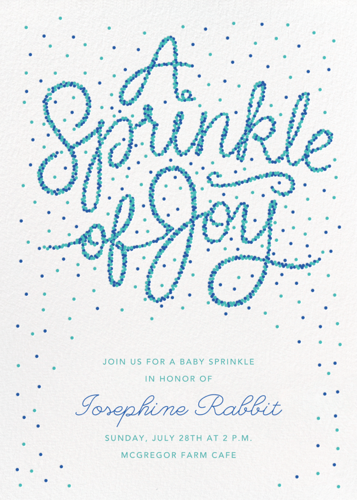 Sprinkle of Joy - Blue - Paperless Post