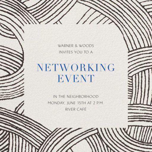 Laidback Living - Networking Event Invitation by Schumacher