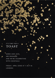 Gold Foil Confetti - Engagement Party Invitation by Kelly Wearstler