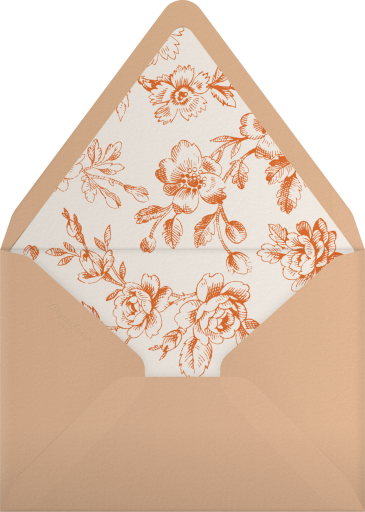 Rustic Floral Fall Invitation Envelope