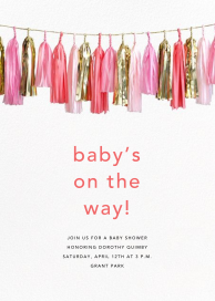 Glimmer (Tall) - Baby Shower Invitation by CONFETTISYSTEM