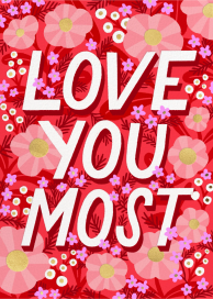 Tropical Florals - Valentine's Day Card by Hello!Lucky