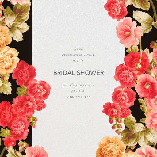 Garden Floral Ikat - Bridal Shower Invitation by Oscar de la Renta