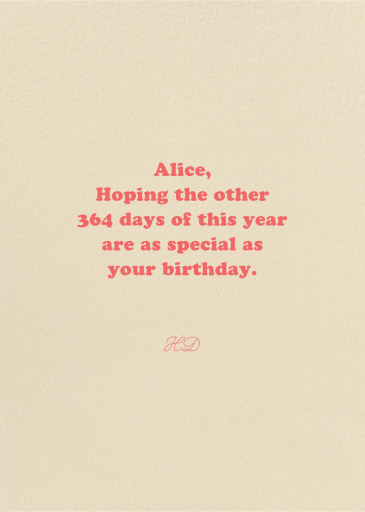 Wiig Out - Funny Birthday Card by Party Mountain - Back