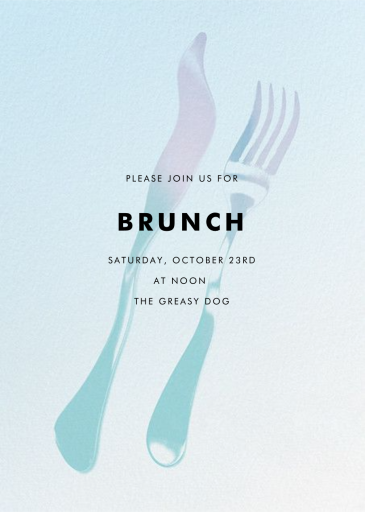 Liquid Dinner - Brunch Invitation by Paperless Post