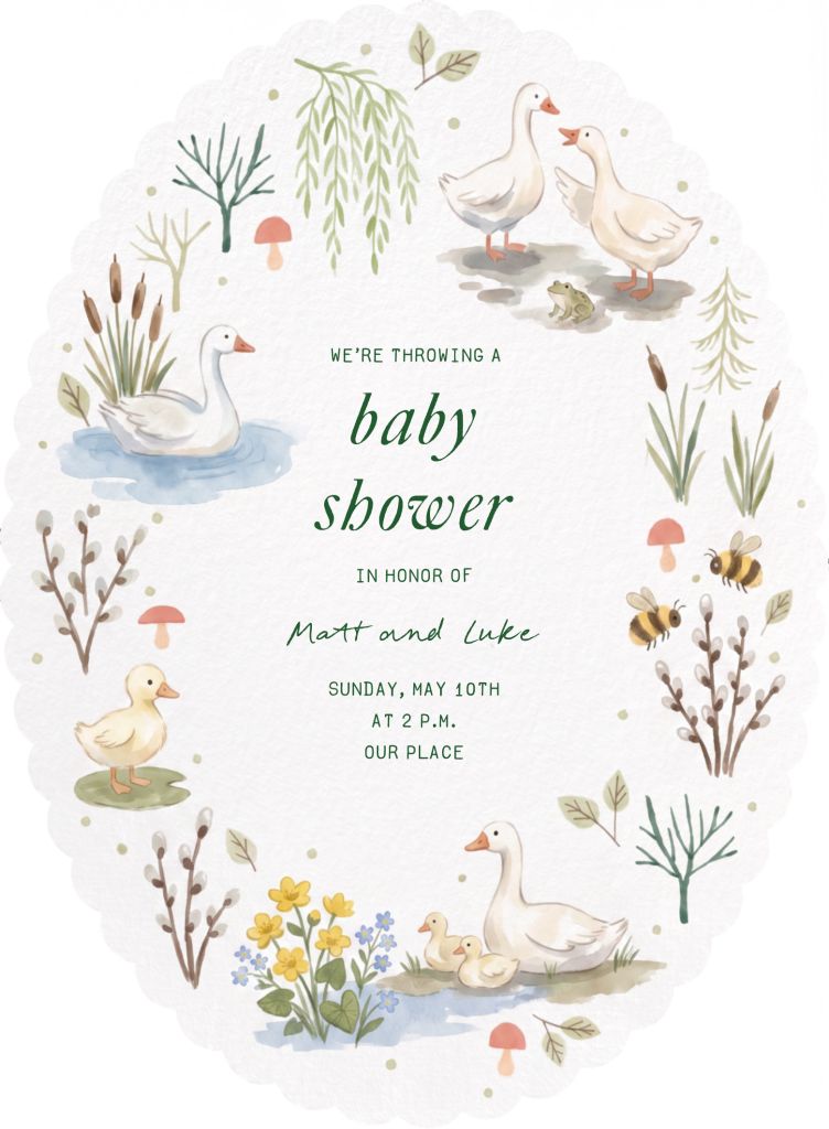 Spring Critters Invitation