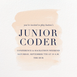 Basic Brushstroke - Business Event Invitation by Sugar Paper