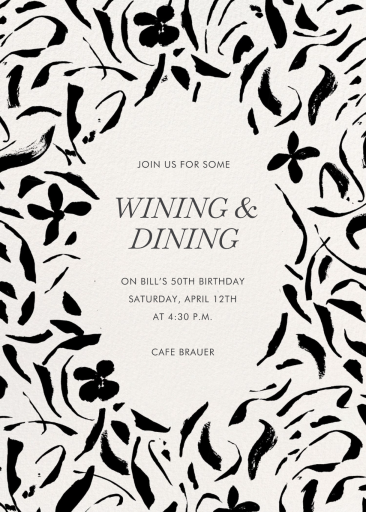 Whimsical Florals - Birthday Invitation by kate spade new york