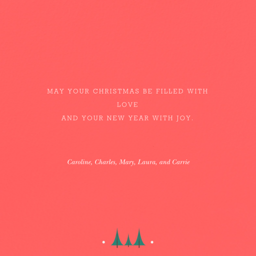Forest Greetings - Holiday Card by Paperless Post - Back