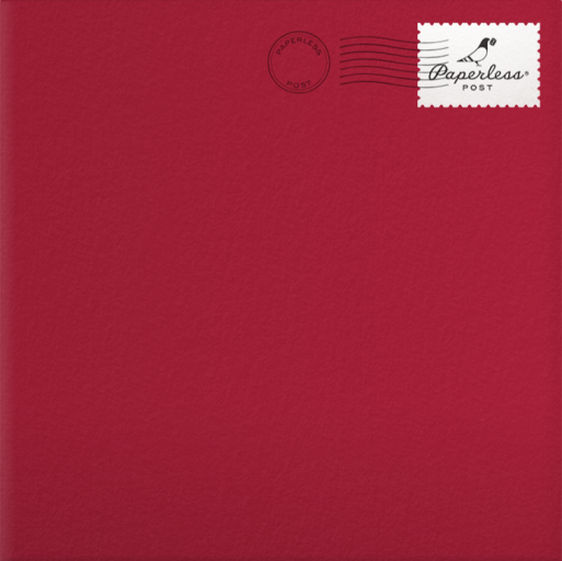 Candy Cane - Paperless Post Envelope