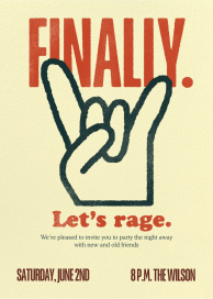 Rock Out - Birthday Invitation by Derek Blasberg