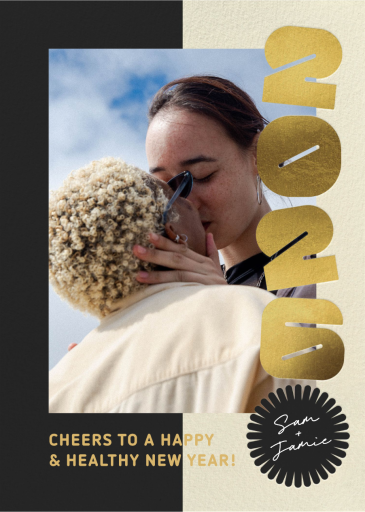 Block Out - New Year's Card by Paperless Post