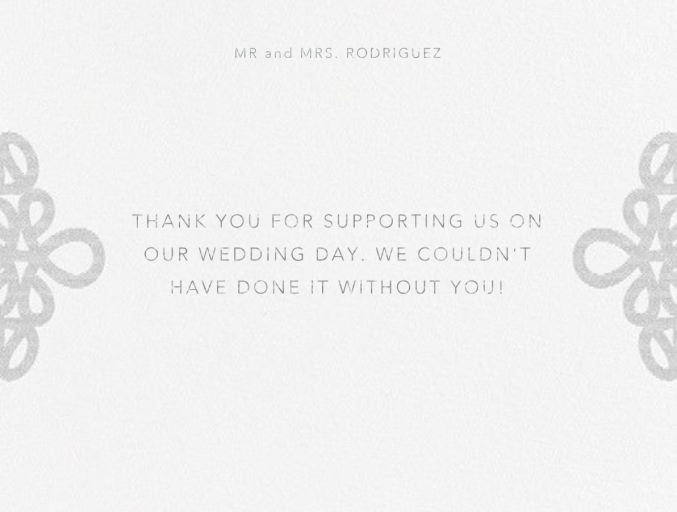 Love Knots (Thank You) - Stationery by Oscar de la Renta