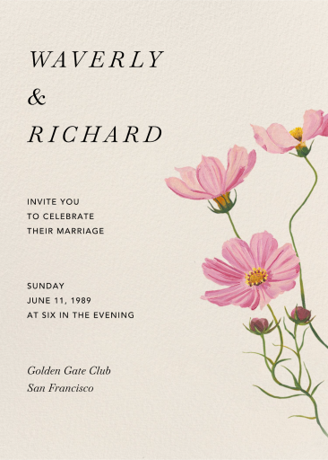 Budding Love - Invitation by Oscar de la Renta
