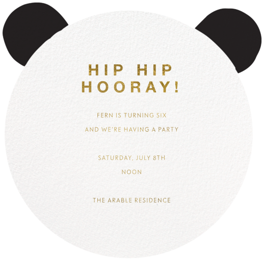 Panda to Me by Meri Meri - Back