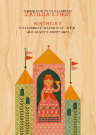 Princess Castle - First Birthday Invitation by Petit Collage
