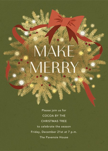 Twinkling and Tangled - Winter Party Invitation by Paperless Post