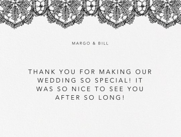 Antique Lace (Thank You) by Oscar de la Renta