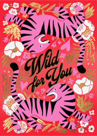 Pink Tigers - Greeting Card by Hello!Lucky