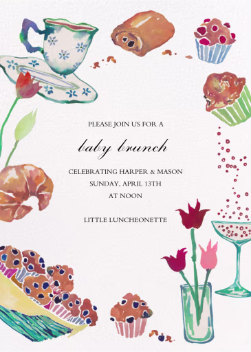 Baked Goods - Baby Shower Invitation by Happy Menocal