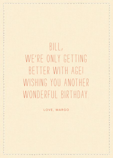 Party Portrait - Greeting - Birthday Card by Coral & Tusk - Back