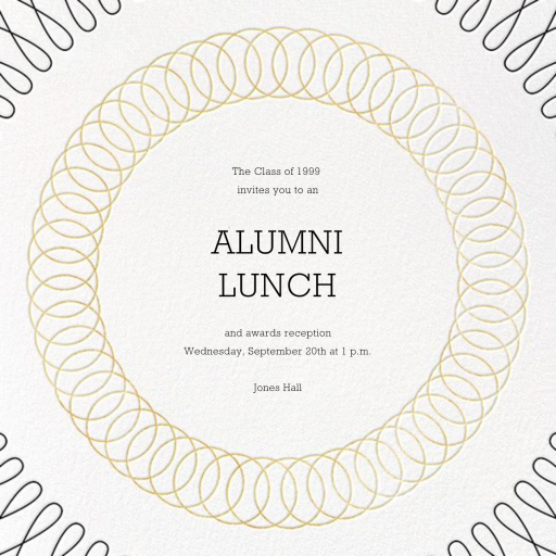 Spirals (Save the Date) - Alumni Event Invitation by Paperless Post