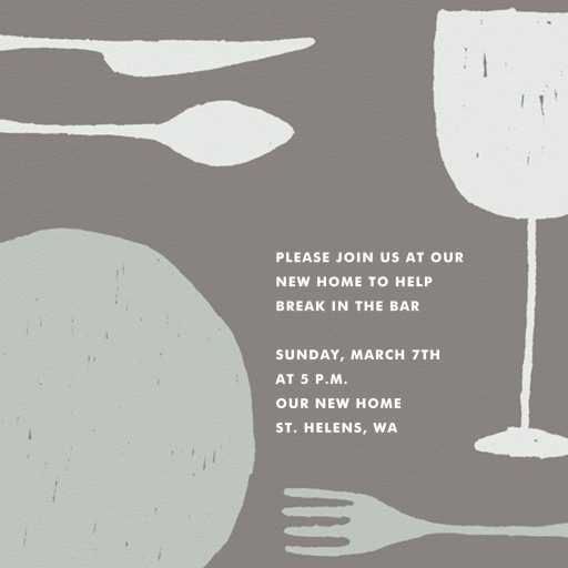 Place Setting - Square - Housewarming Invitation by Paperless Post