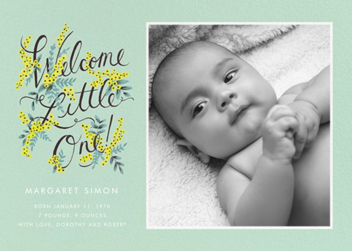 Welcome Little One (Photo) by Rifle Paper Co.
