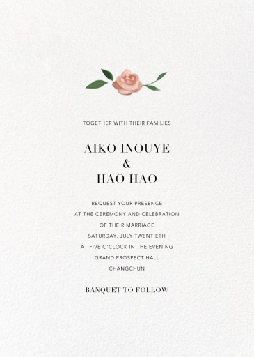 Teablossom (Photo Invitation) - Wedding Invitation by Paperless Post - Back