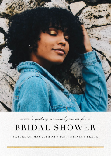 Underscore (Photo) - Bridal Shower Invitation by Paperless Post