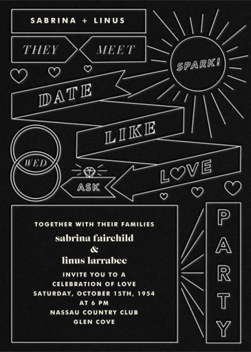 Chronology - Wedding Invitation by Paperless Post