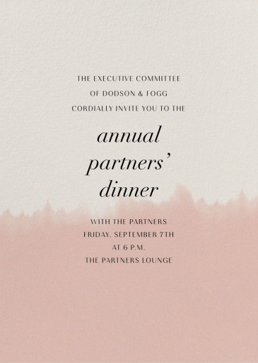 Dip Dye - Business Dinner Invitation by Paperless Post