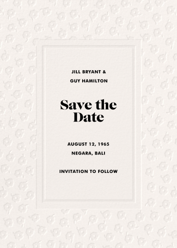 Textured Minimal Save the Date