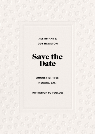 Textured Minimal Save the Date