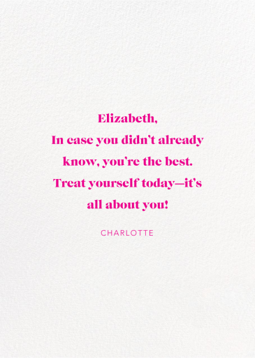 Schmalentines (Anke Weckmann) - Greeting Card by Red Cap Cards - Back