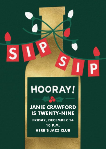 Sip Sip Hooray by Cheree Berry Paper & Design