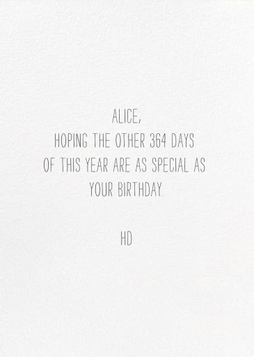 Snappy Birthday (Nicholas John Frith) - Birthday Card by Red Cap Cards - Back